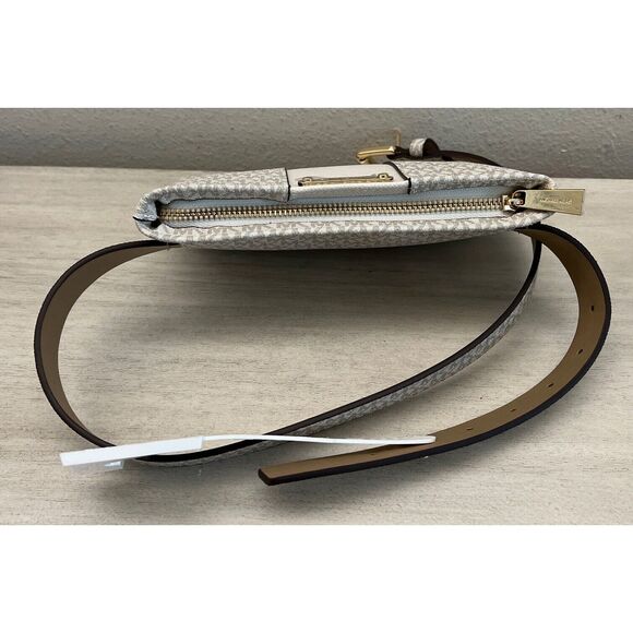 Michael Kors 556137C 001 Sz L/XL Black Signature MK Allover Print Belt Bag - Picture 5 of 11